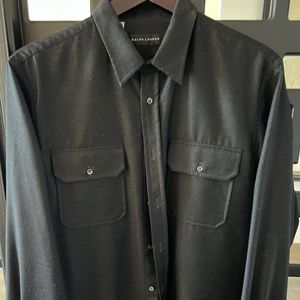 Ralph Lauren Black Merino Wool Shirt